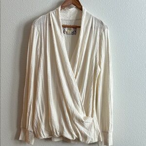 Maeve Cream Wrap Cardigan